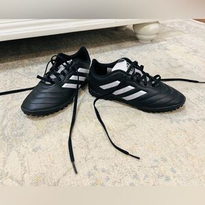 Adidas Black & White Turf Soccer Shoes - Size 3.5 Youth